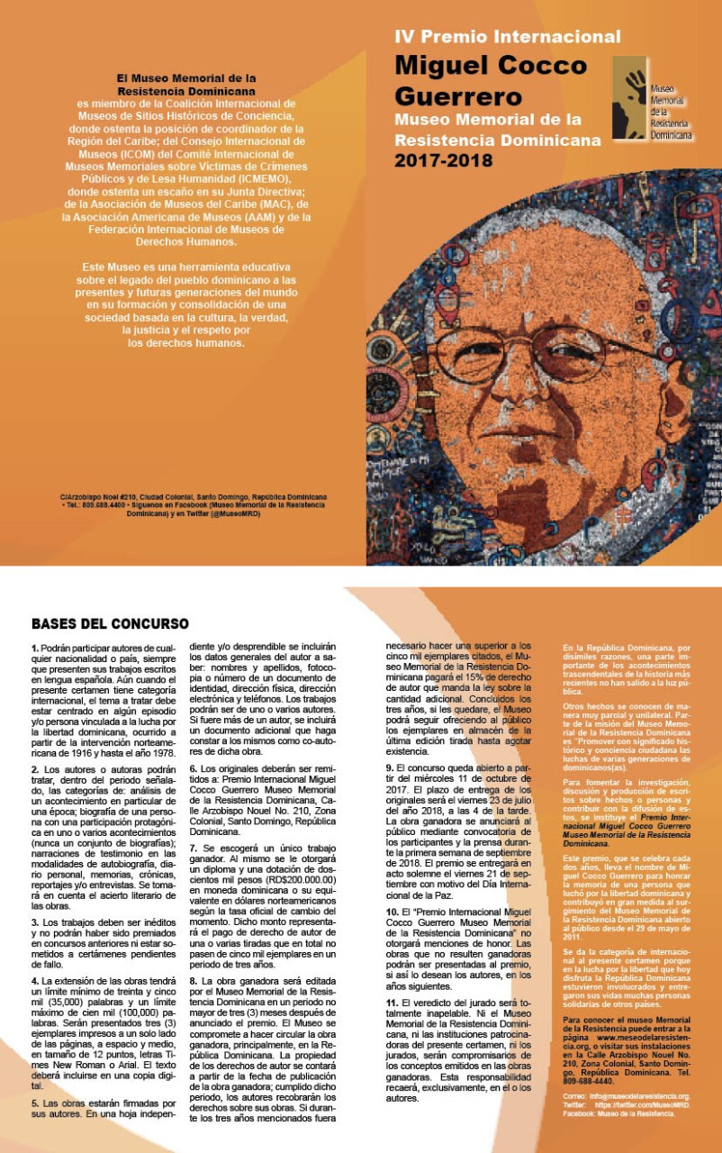 Bases del Premio Miguel Cocco Guerrero