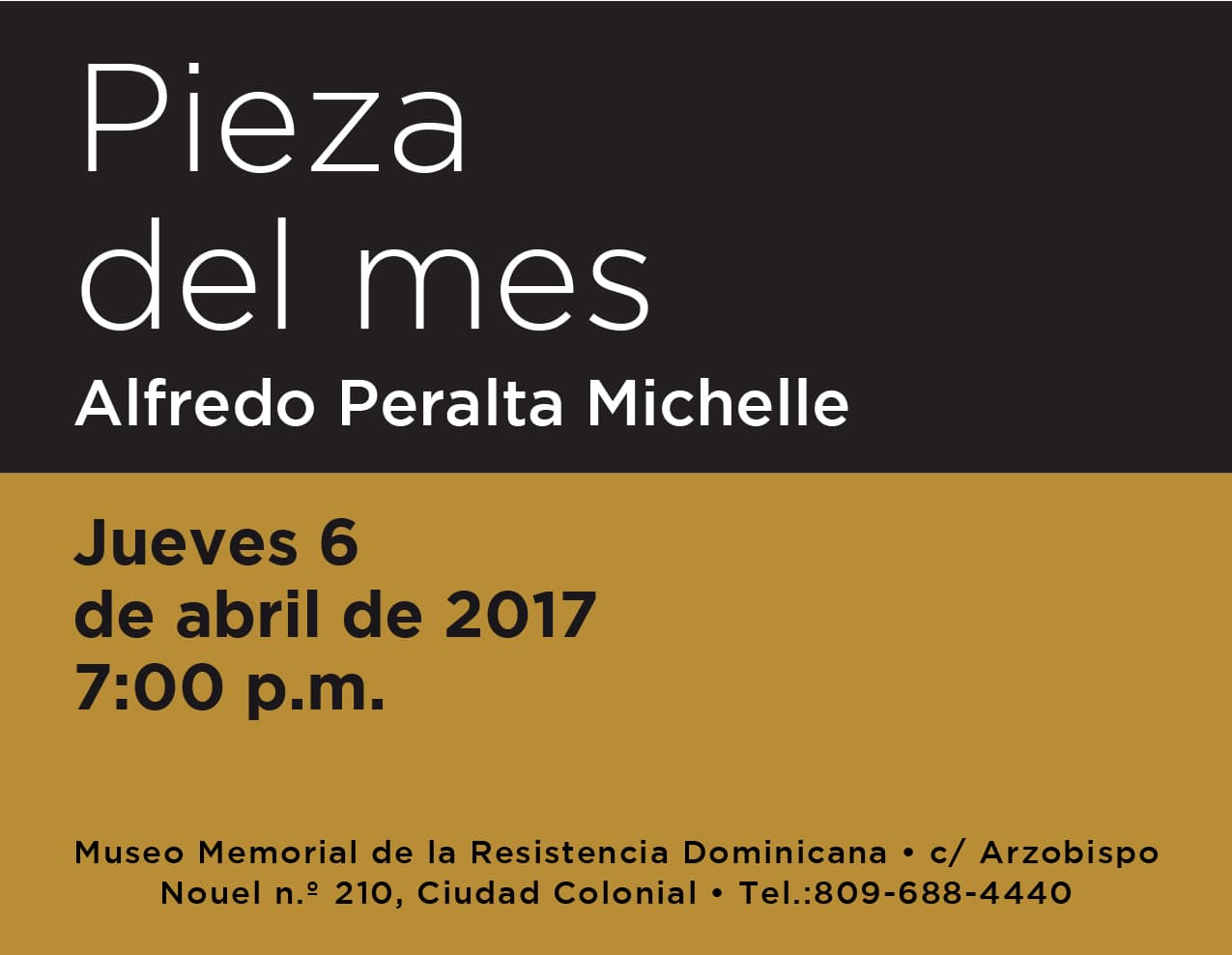 Banner pieza del mes abril2017