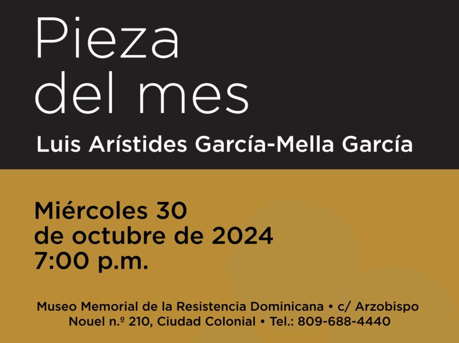 Pieza del mes Arístides García
