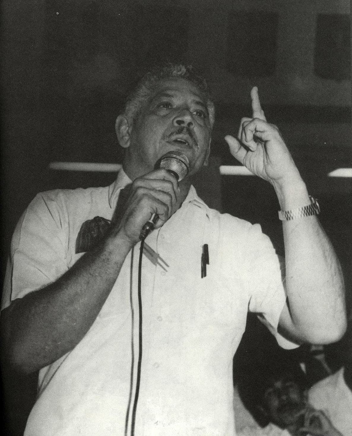 Julio de Peña Valdez, líder de la Central General de Trabajadores (CGT) y dirigente del Movimiento Popular Dominicano (MPD)