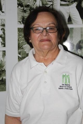 Gladys Goico Prats Encargada de la Sala Memorial Héroes de Constanza, Maimón y Estero Hondo